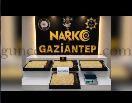 GAZİANTEP’TE 400 BİN CAPTAGON ELE GEÇİRİLDİ