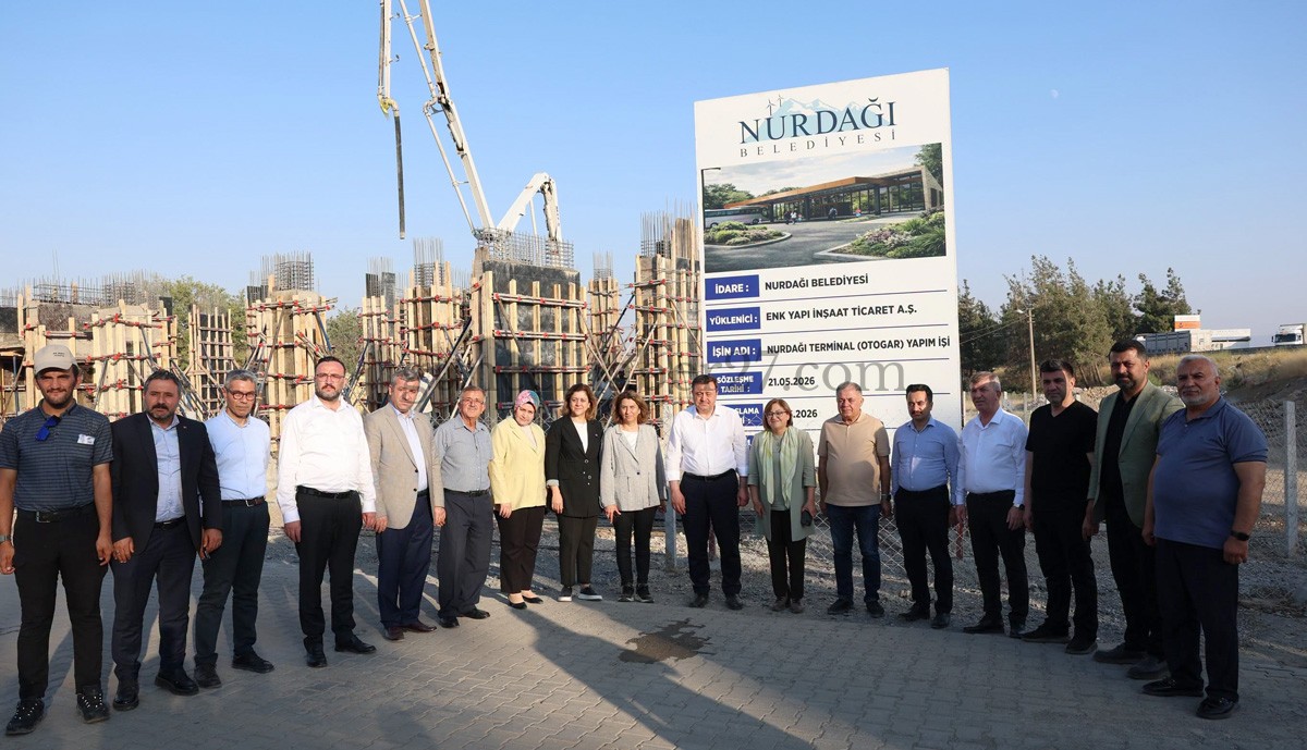 NURDAĞI’NDA OTOGAR İNŞAATI YÜKSELİYOR