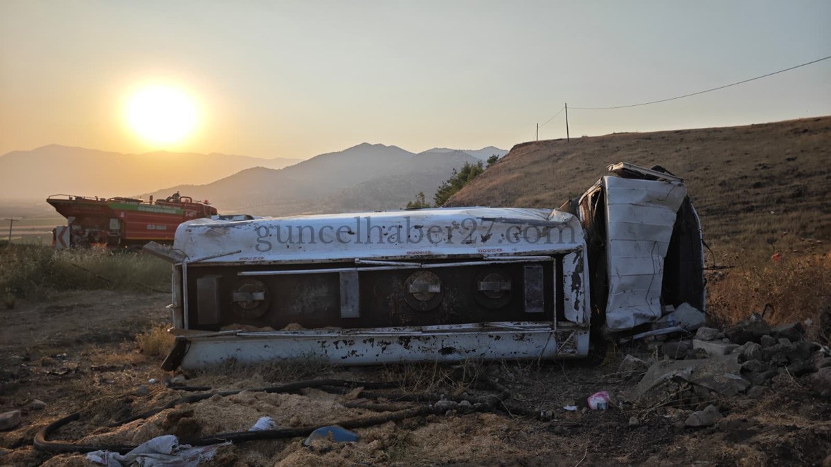 TANKER DEVRİLDİ: 2 YARALI