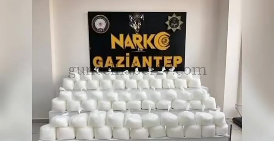 GAZİANTEP’TE 108 KİLO SENTETİK UYUŞTURUCU ELE GEÇİRİLDİ