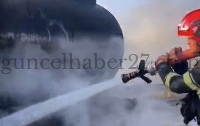 SEYİR HALİNDEKİ TANKER YANDI