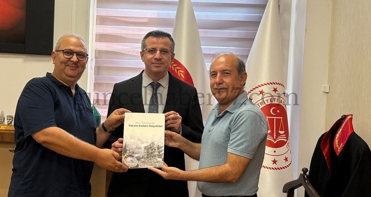 GAZETECİ YAZARLARDAN İSLAHİYE ADALET KOMİSYONU BAŞKANINA ZİYARET