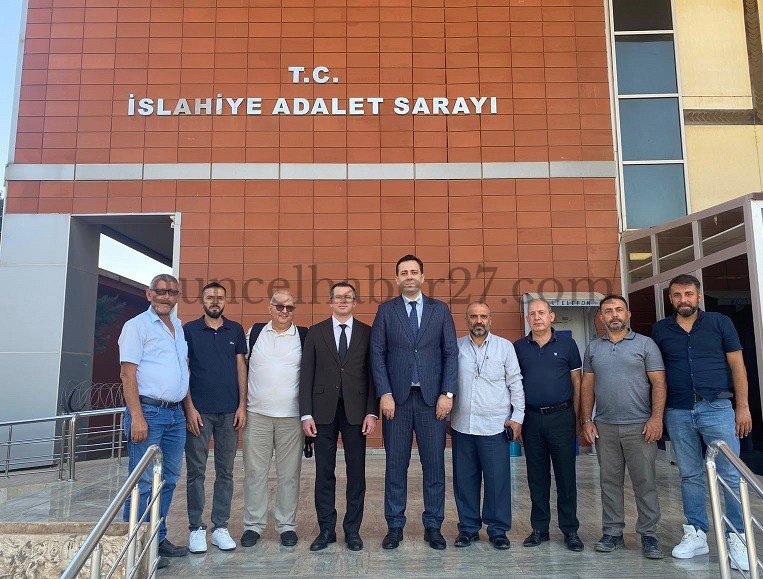 İSLAHİYE’DE BAŞSAVCI ŞAHİN VE KOMİSYON BAŞKANI BALOĞLU GAZETECİLERLE BULUŞTU