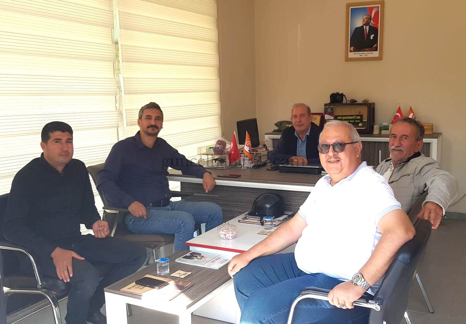 YENİ PARTİ İSLAHİYE İLÇE BAŞKANI YILDIRIMTÜRK’TEN GUNCELHABER27’YE ZİYARET