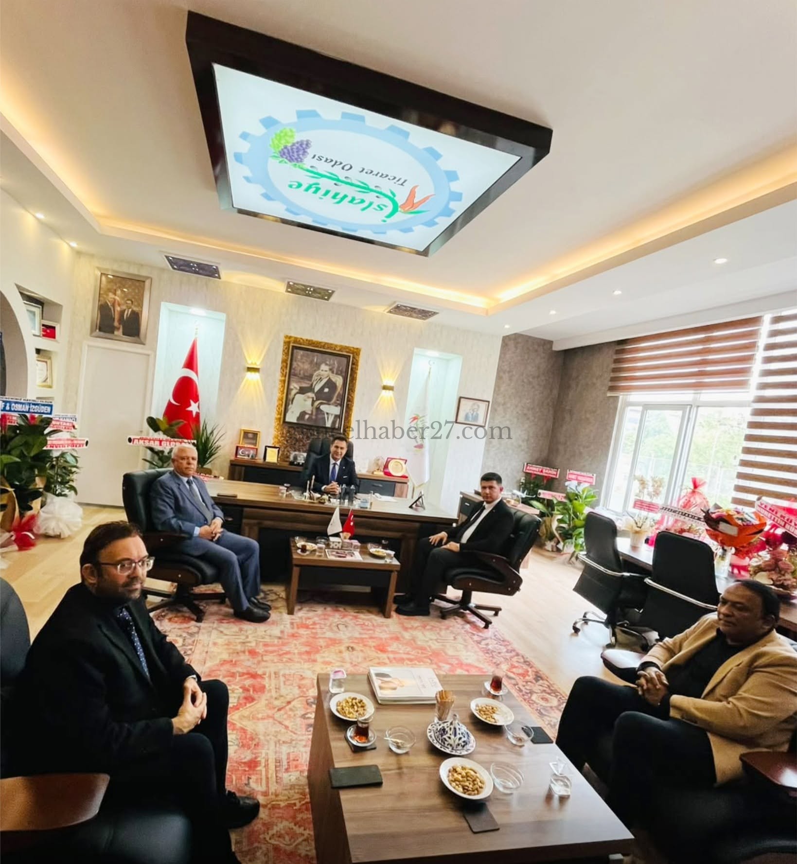 BAŞKAN TÜRKMEN’E HAYIRLI OLSUN ZİYARETİ