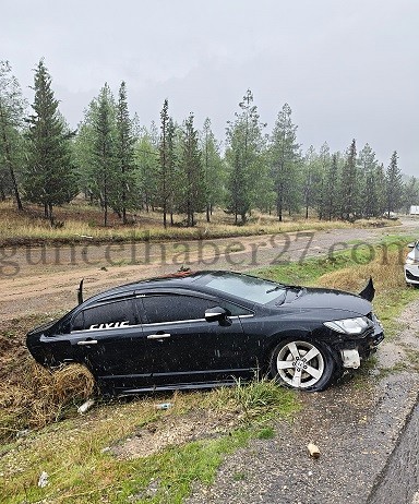 GAZİANTEP’TE DEVRİLEN OTOMOBİLDEKİ 5 KİŞİ YARALANDI