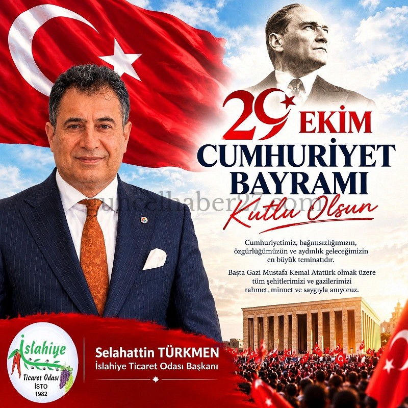 BAŞKAN TÜRKMEN’DEN 29 EKİM CUMHURİYET BAYRAMI MESAJI