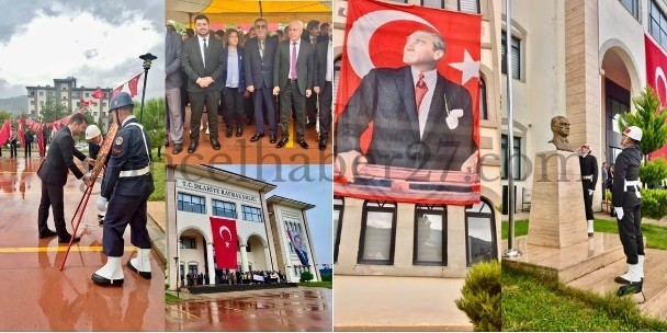 İSLAHİYE VE NURDAĞI’NDA CUMHURİYET BAYRAMI ÇELENK SUNMA TÖRENİ