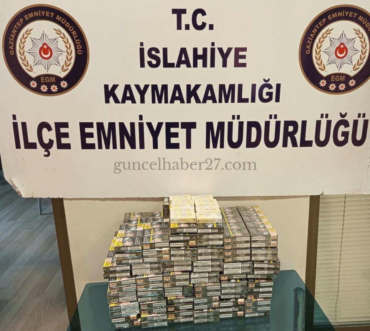 İSLAHİYE’DE 420 PAKET KAÇAK SİGARA ELE GEÇİRİLDİ